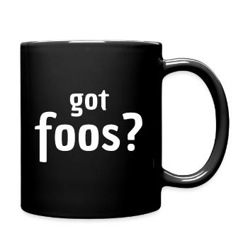 I love playing table football table Jöggeli Töggele - Full Colour Mug - black - Right