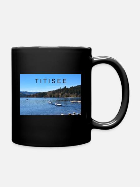 Titisee im Schwarzwald - Tasse einfarbig - Schwarz
