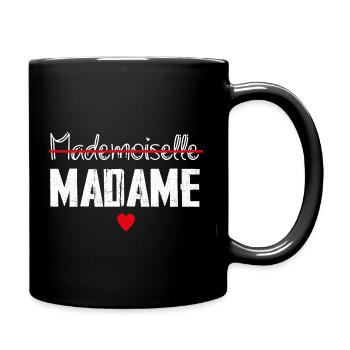 mademoiselle madame - Tasse einfarbig - Schwarz - Rechts