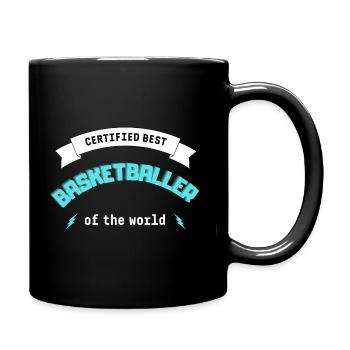 Gift basketball basketball funny sport passion - Full Colour Mug - black - Right