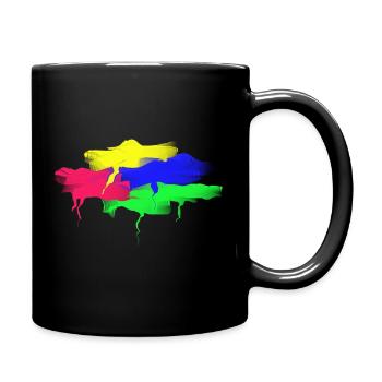 Color - Colorful - Life - Fun - Full Colour Mug - black - Right