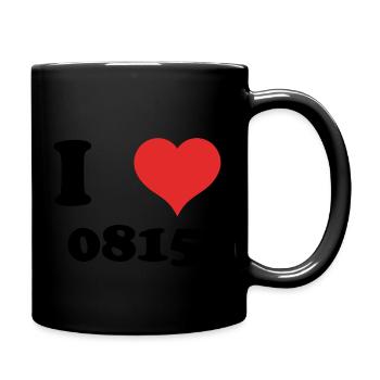 I love 0815 - Full Colour Mug - black - Right