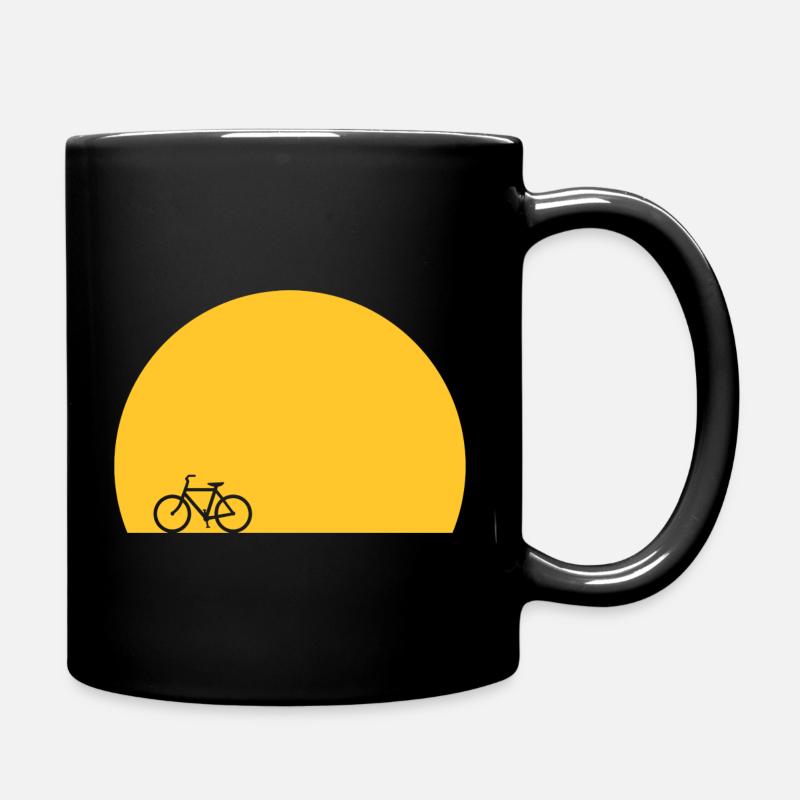 Lever de soleil à vélo - Mug uni - noir