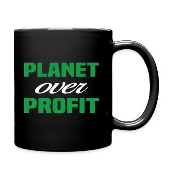 Planet Over Profit - Full Colour Mug - black - Right