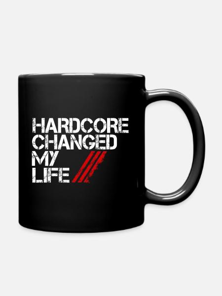 LE HARDCORE A CHANGÉ MA VIE - Mug uni - noir