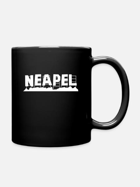 Neapel - Tasse einfarbig - Schwarz