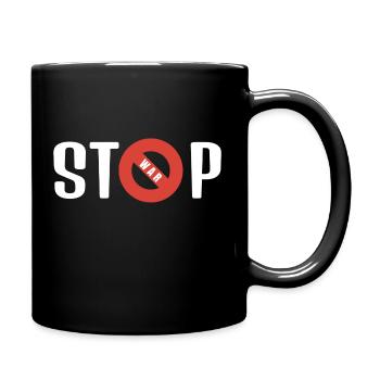 stop war - Full Colour Mug - black - Right