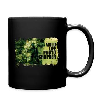 "Wildlife Photographer" Series - The invisible man - Full Colour Mug - black - Right