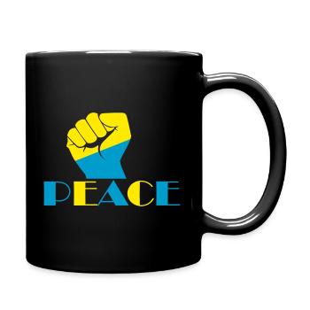 Peace Ukraine - Full Colour Mug - black - Right