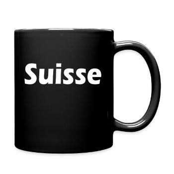 Suisse - Tasse einfarbig - Schwarz - Rechts