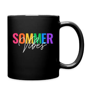 SOMMER VIBES STIMMUNG - Tasse einfarbig - Schwarz - Rechts