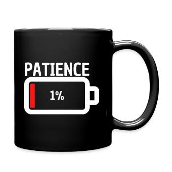 No Patience - Tasse einfarbig - Schwarz - Rechts