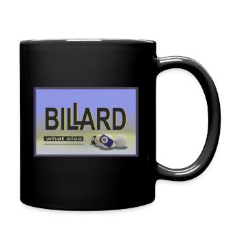 Conception de billard, Art mural, Affiche, Billard de piscine - Mug uni - noir - Droite