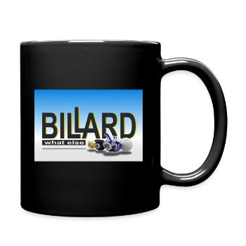 Conception de billard, Art mural, Affiche, Billard de piscine - Mug uni - noir - Droite