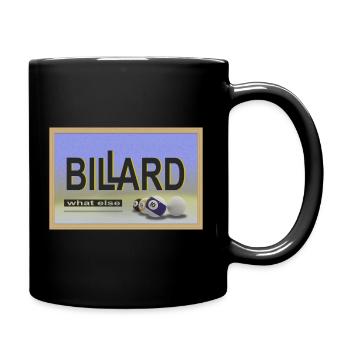Conception de billard, Art mural, Affiche, Billard de piscine - Mug uni - noir - Droite
