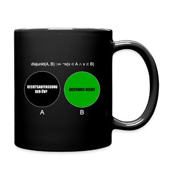 Mathematik, österreichische Politik, Volkspartei - Tasse einfarbig - Schwarz - Rechts
