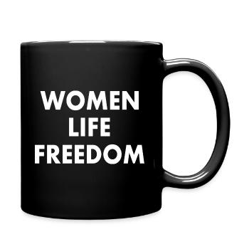 Women life freedom - Mug uni - noir - Droite