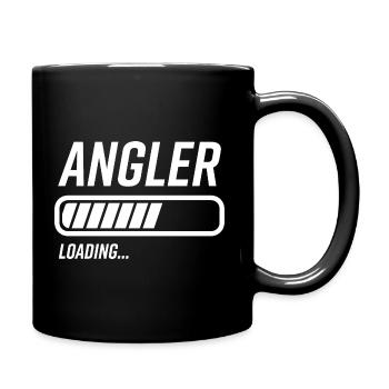 Angler Loading Ladebalken - Tasse einfarbig - Schwarz - Rechts