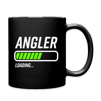 Angler Loading Ladebalken - Tasse einfarbig - Schwarz - Rechts