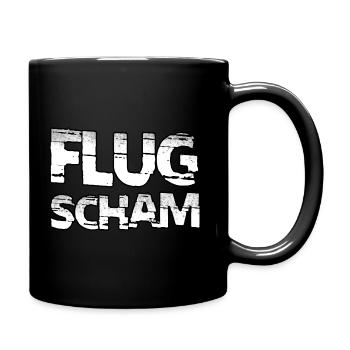 German Flugscham - Tasse einfarbig - Schwarz - Rechts