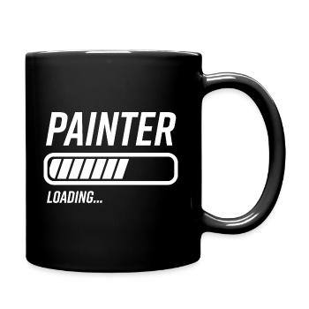 Maler Loading Ladebalken - Tasse einfarbig - Schwarz - Rechts