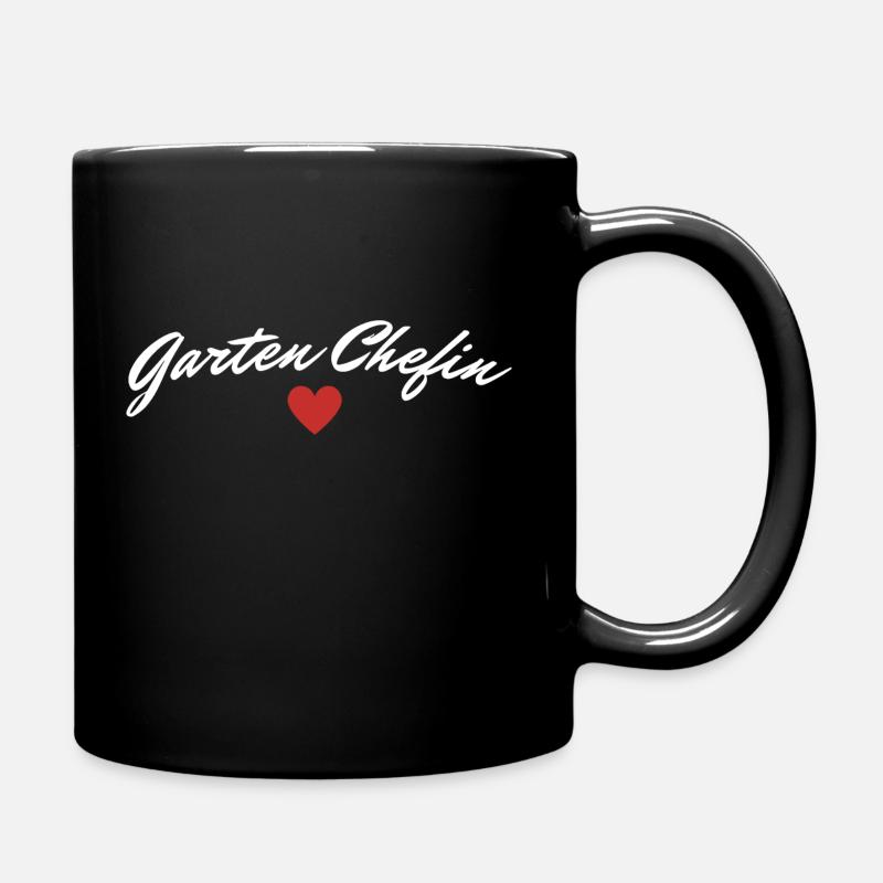 Garten Chefin Hobbygärtnerin Gärtnern - Tasse einfarbig - Schwarz