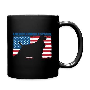 Cocker Spaniel américain - Mug uni - noir - Droite