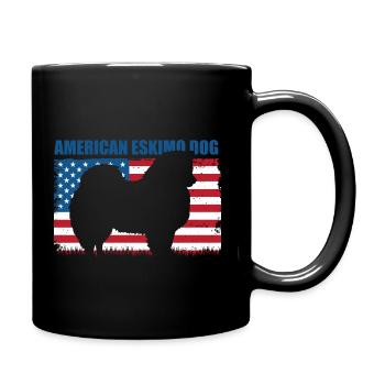 Chien esquimau américain Hund - Mug uni - noir - Droite