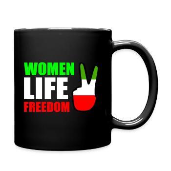 Women life freedom - Mug uni - noir - Droite