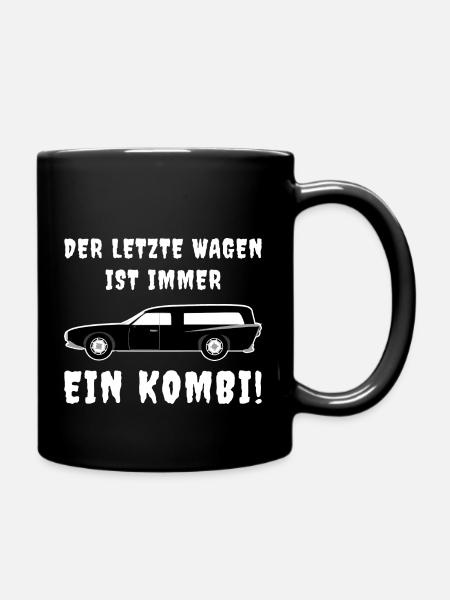 Der letzte Wagen - Tasse einfarbig - Schwarz