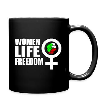 Women life freedom iran - Tasse einfarbig - Schwarz - Rechts