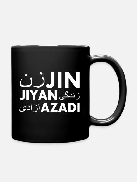 jin jiyan azadi women life freedom - Tasse einfarbig - Schwarz