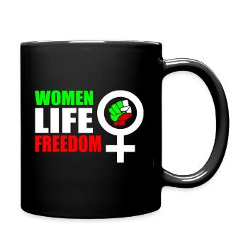 Women life freedom - Mug uni - noir - Droite