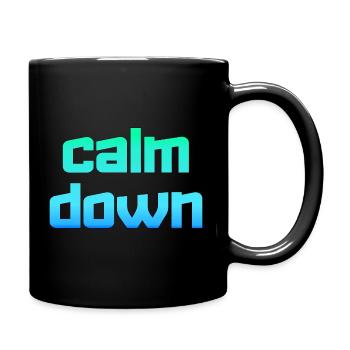 Détente et détente. Calme-toi - Mug uni - noir - Droite