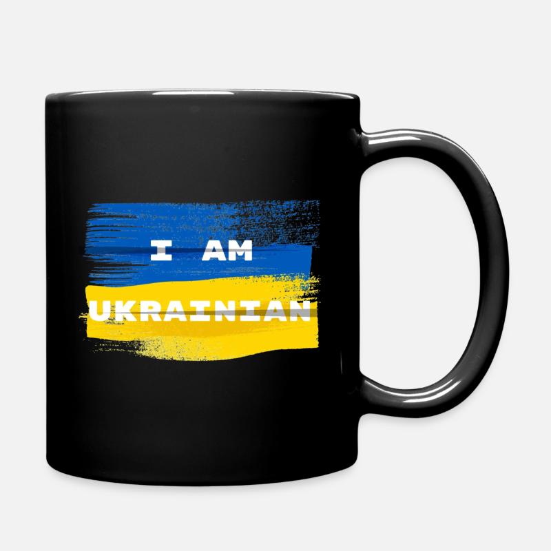 Ich bin Ukrainer - Tasse einfarbig - Schwarz