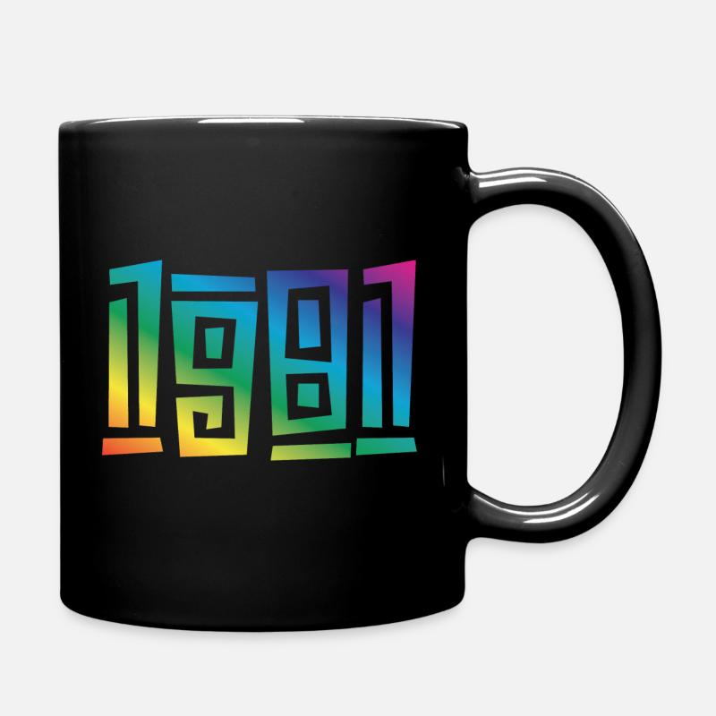 1981 Année de naissance - Mug uni - noir