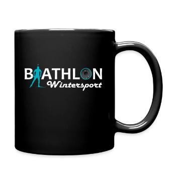 Biathlon Sport Sport Sports d’hiver - Mug uni - noir - Droite