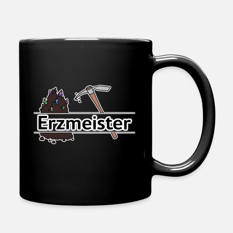GLCKplus - erzmeister - Tasse einfarbig - Schwarz