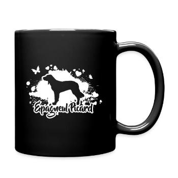 EPAGNEUL PICARD Hunde Jagdhund Wilsigns - Tasse einfarbig - Schwarz - Rechts