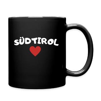 Südtirol - Tasse einfarbig - Schwarz - Rechts