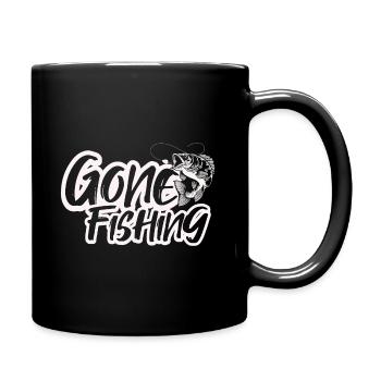 Gone fishing - Full Colour Mug - black - Right