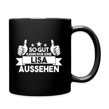 Lisa - Tasse einfarbig - Schwarz - Rechts