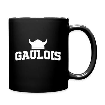 Gaulois cornes - Mug uni - noir - Droite