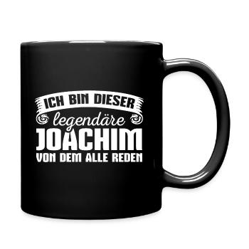 Joachim Vorname Geschenk - Tasse einfarbig - Schwarz - Rechts