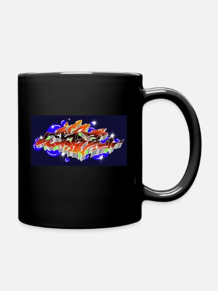 Graffiti - Tasse einfarbig - Schwarz