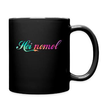 Hei nomol color - Tasse einfarbig - Schwarz - Rechts