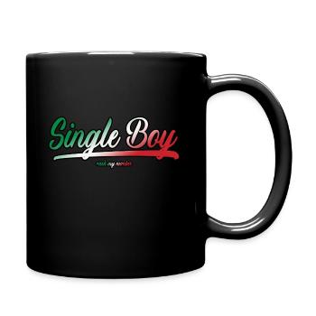 IT-Junge - Tasse einfarbig - Schwarz - Rechts