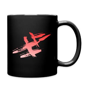 Couleurs de décoration - motif minimal - Mug uni - noir - Droite