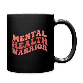 Mental Health Warrior - Full Colour Mug - black - Right
