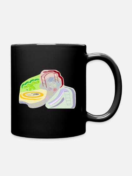 Spielplatz meines Geistes - Tasse einfarbig - Schwarz